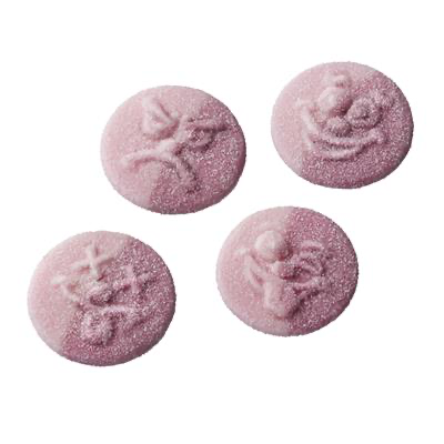 Smiley fraise cerise acidulé 100 gr