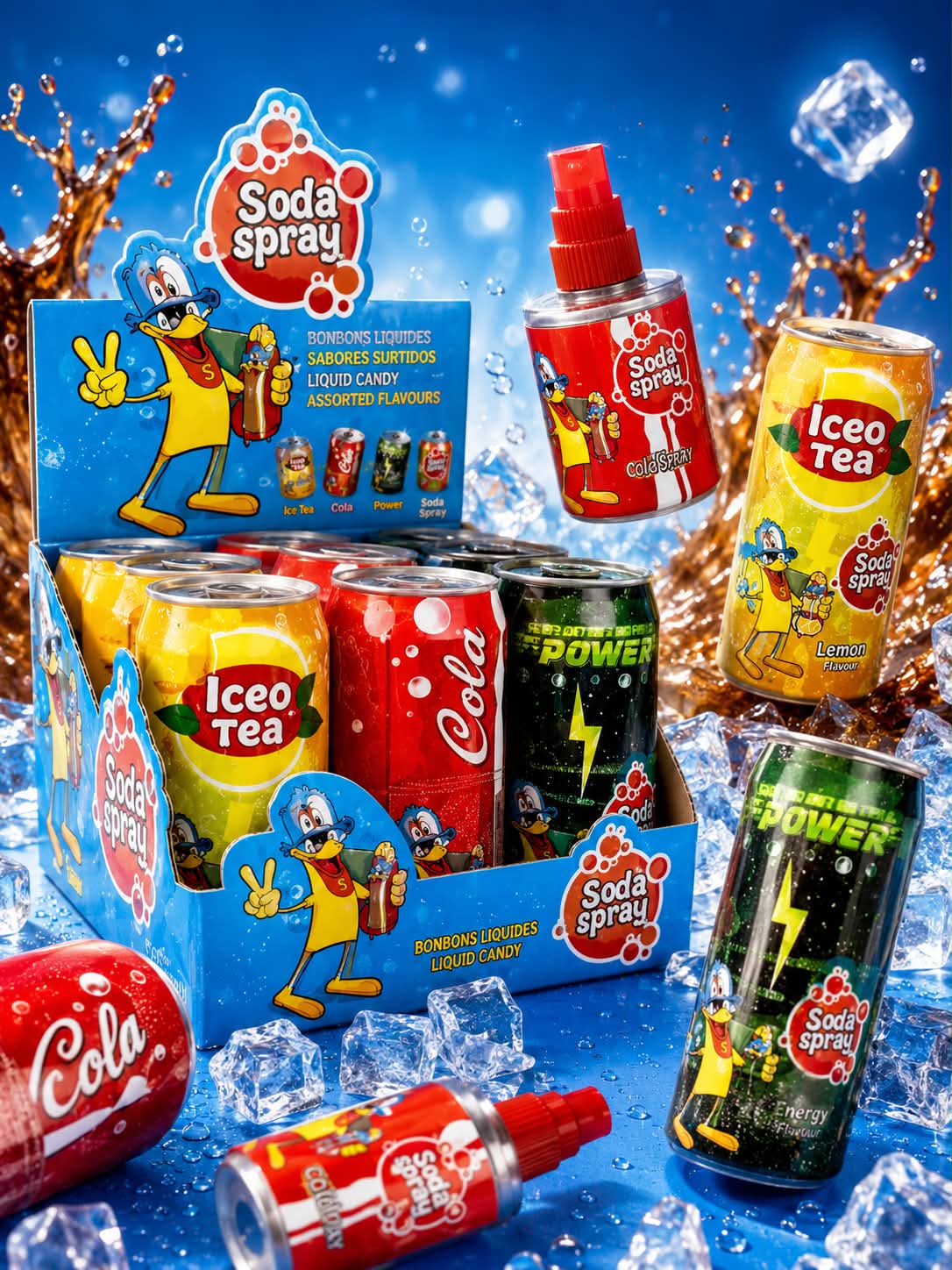 Spray soda cola 1 pièce