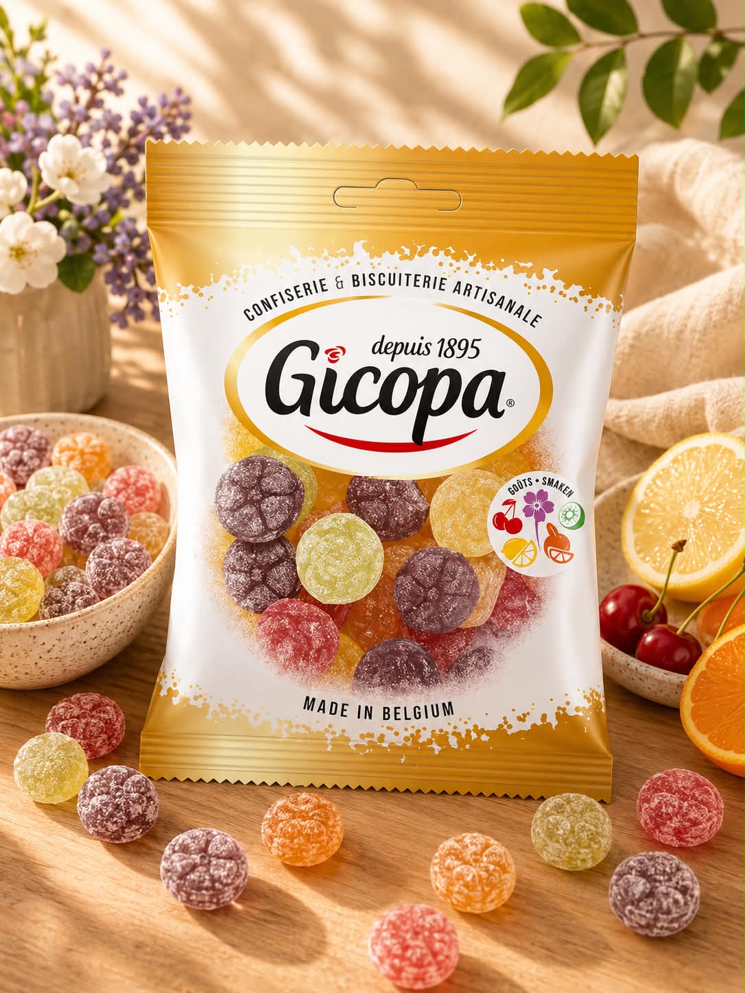 Gicopa fleurs assortie 1 sachet de 100 gr