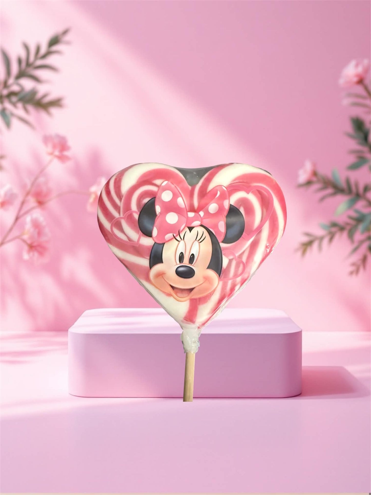 Sucette Minnie cœur 140 gr fraise