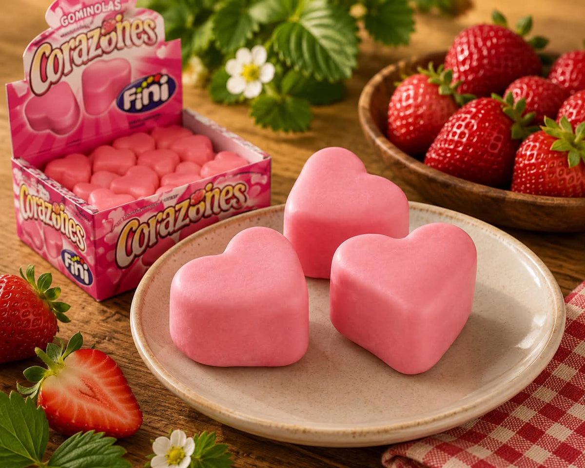 Guimauve cœur fraise 5 pc
