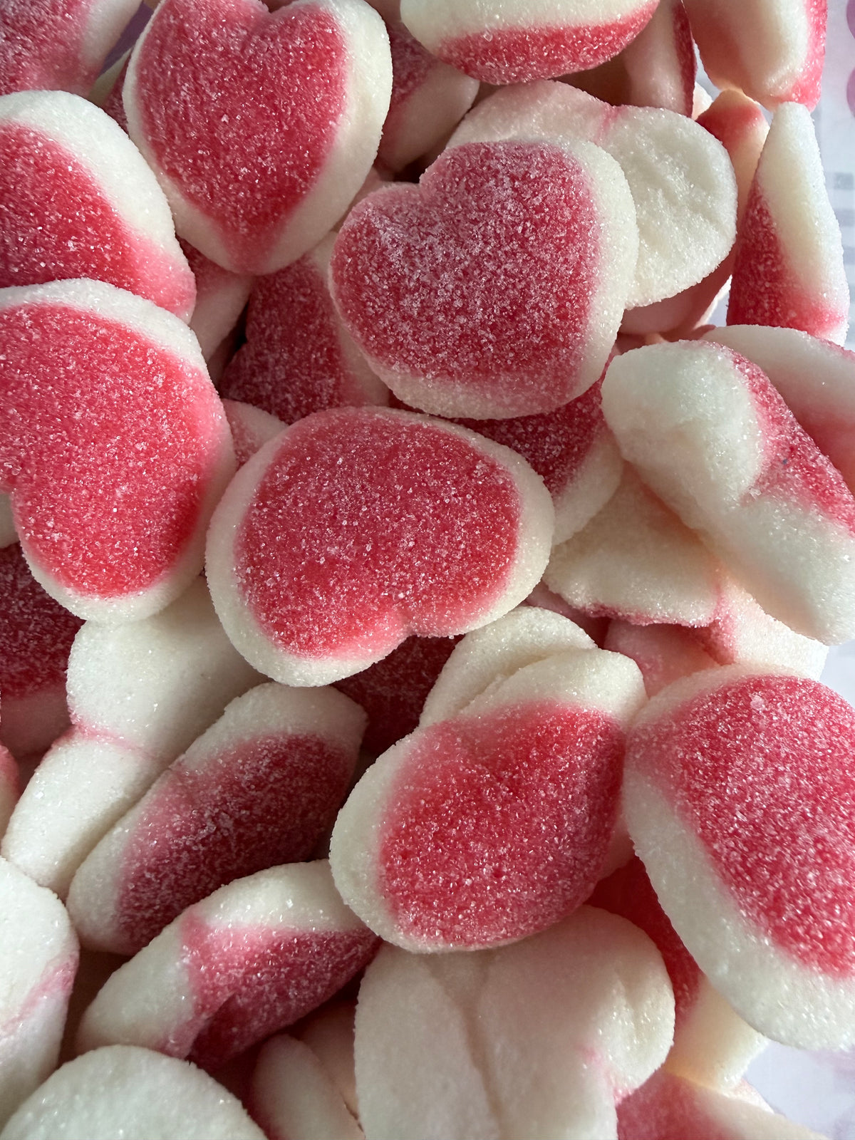 Cœur fraise vanille sucré 🍓 100 gr