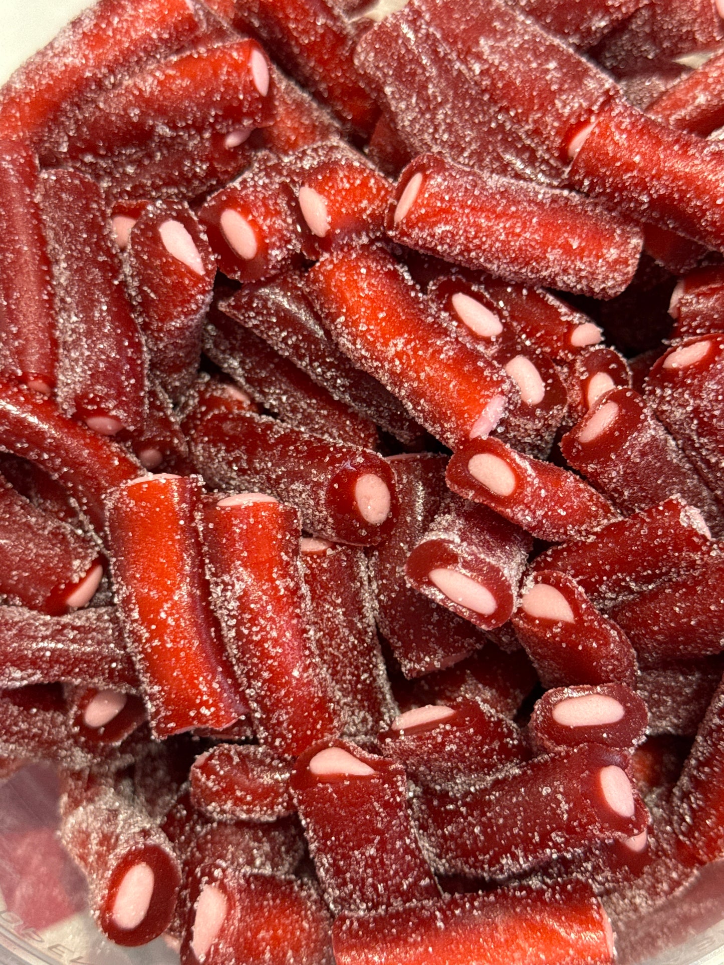 Mini tube cerise sucre 100 gr
