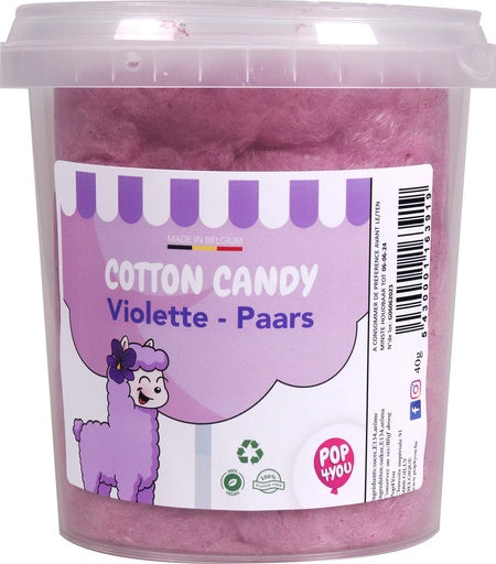 Barbe à papa violette 1 pc