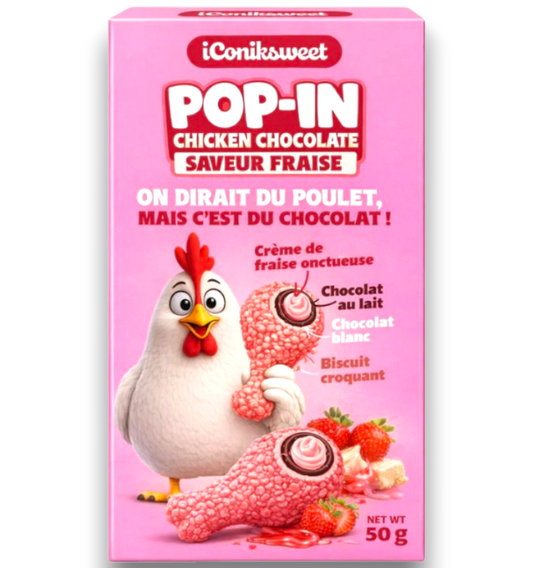Pop in chicken chocolat fraise 1 pc