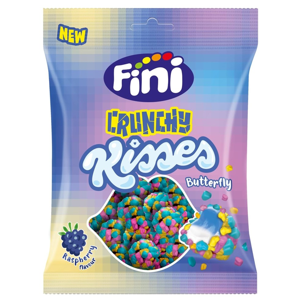 Butterfly crunchy kisses goût framboise sachet de 75 gr