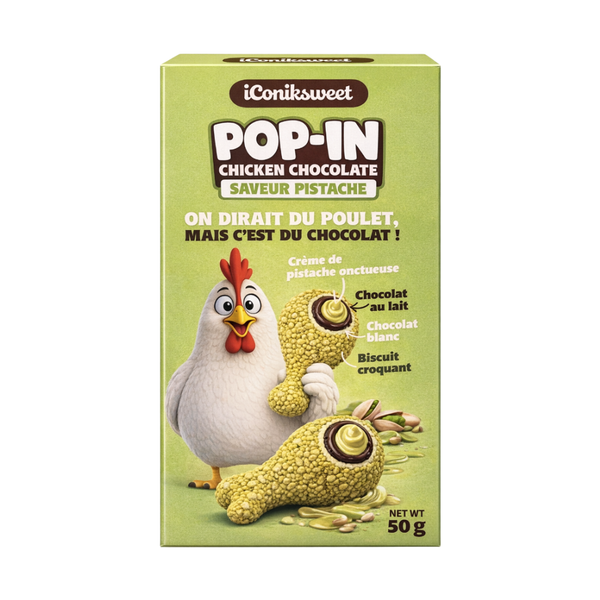 Pop in chicken chocolat pistache 1 pc