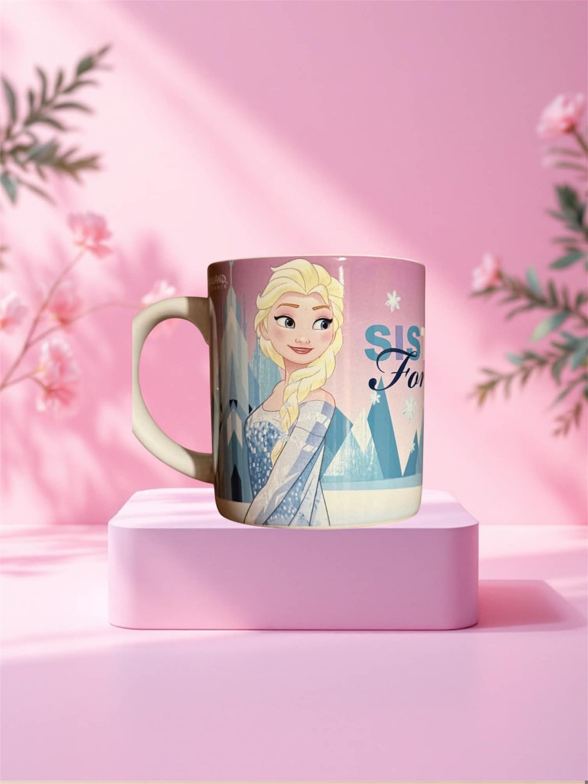 Tasse reines des neiges sisters violette avec 200 gr de bonbons