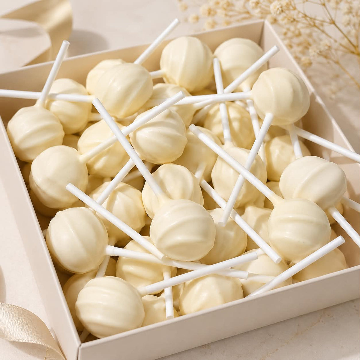 Sucette nougat blanc 1 pièce