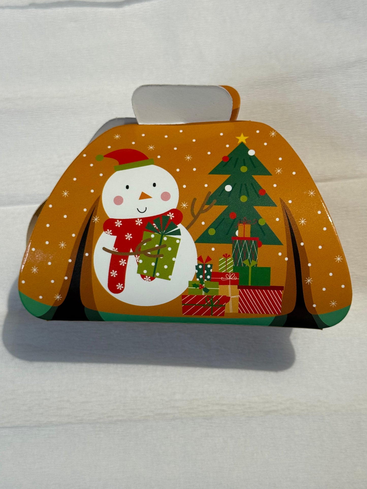 Mini pull orange bonhomme de neige 80 gr