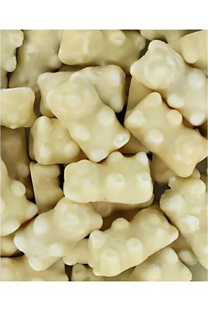 Ourson guimauve chocolat blanc 5 pièces