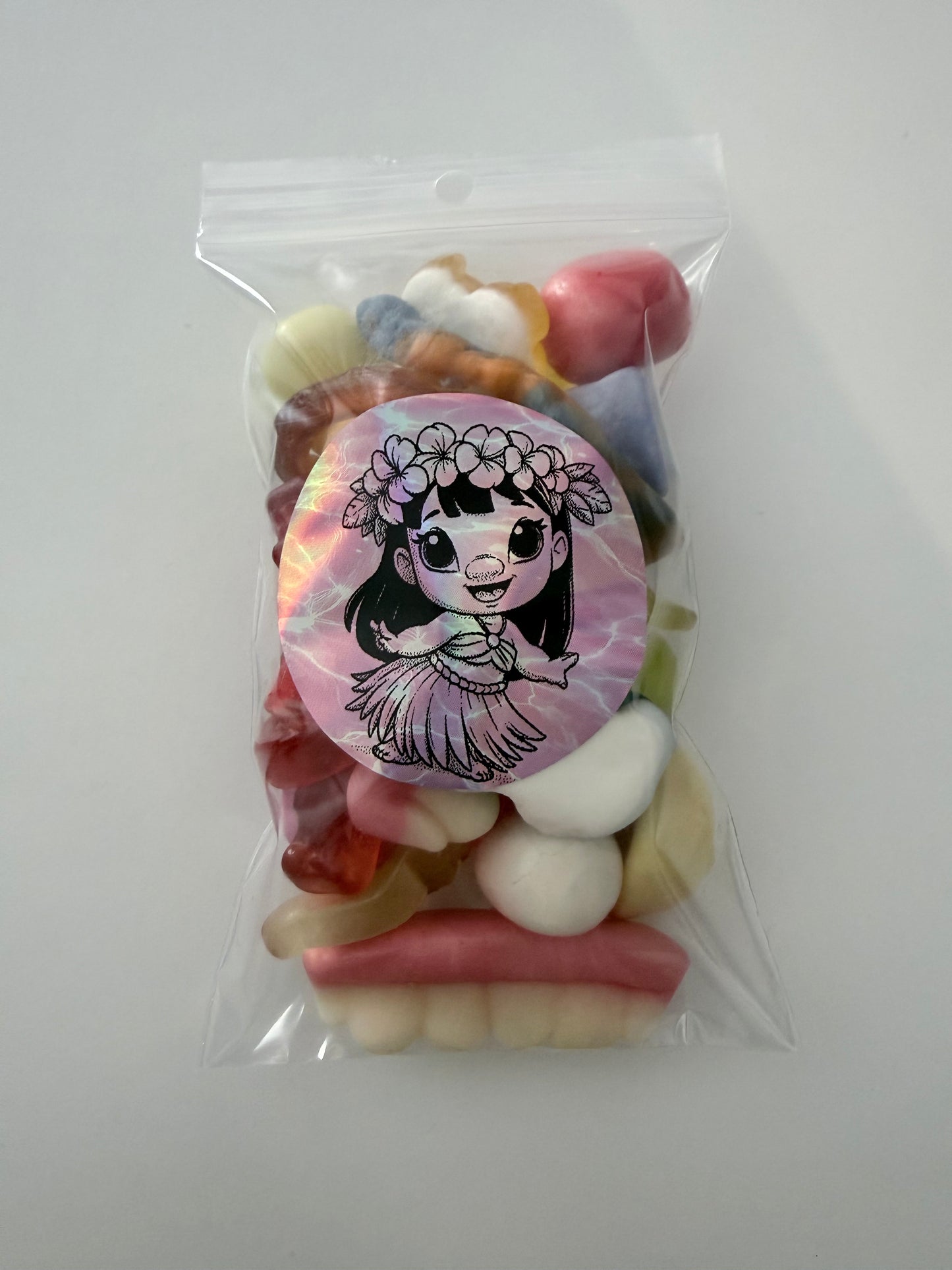 Sachet lilo rose 100 gr bonbons mélange