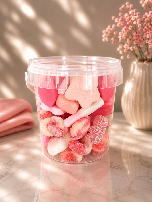 1. Seau de bonbons 🍬 rose 400 gr