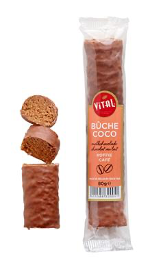 Bûche coco Mokka lait 1 pc 80 gr