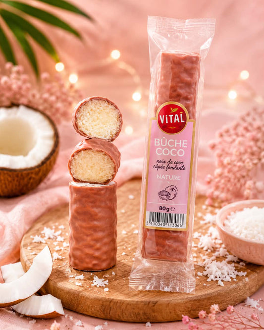 Bûche coco lait 1 pc 80 gr