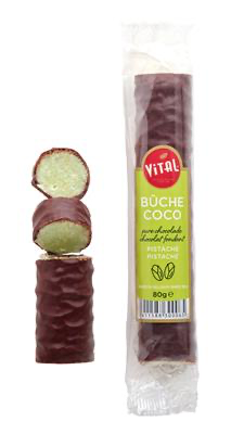 Bûche coco pistache 1 pc 80 gr