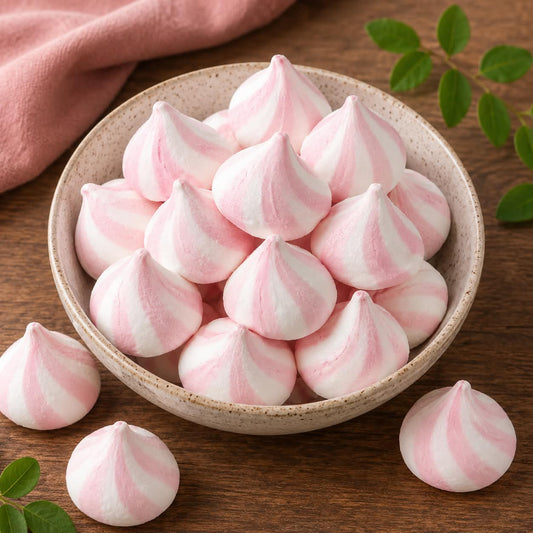 Meringue fraise 10 pc