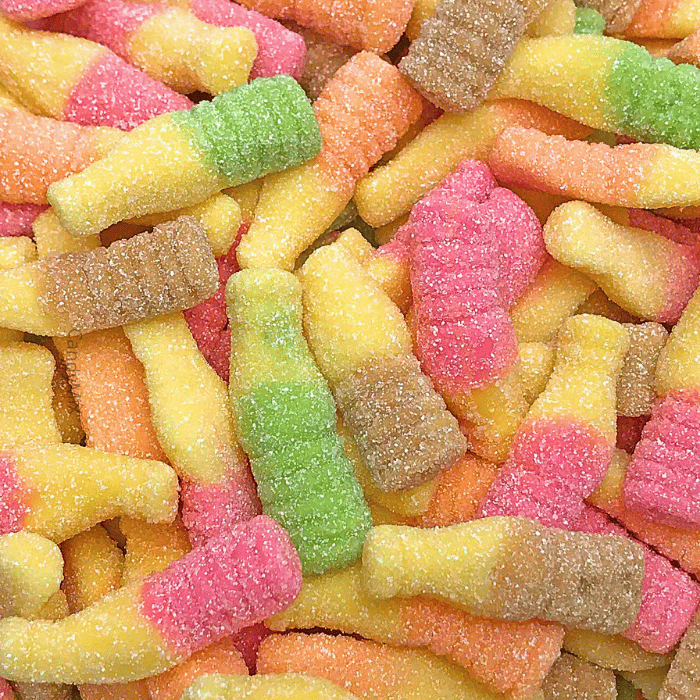 Coca bubbliz tropical lutti 100 gr