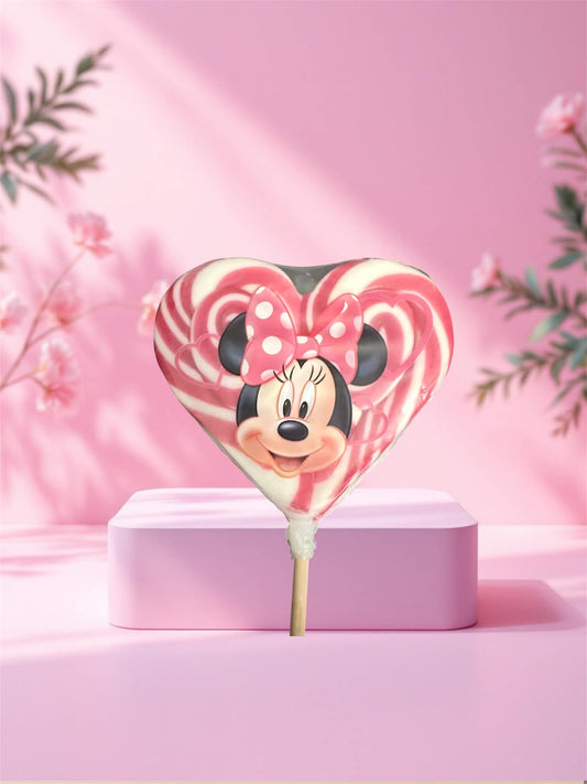 Sucette Minnie cœur 140 gr fraise