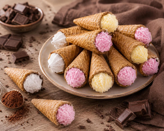Cône fourré au chocolat 1 pièce