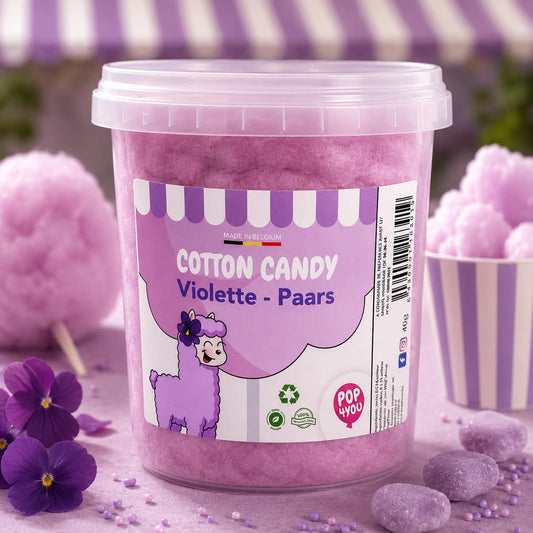 Barbe à papa violette 1 pc
