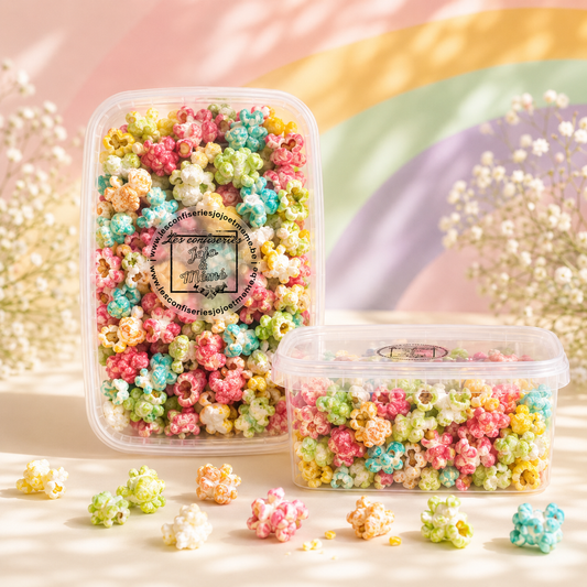 Boîte hermétique 100 gr de popcorn colore
