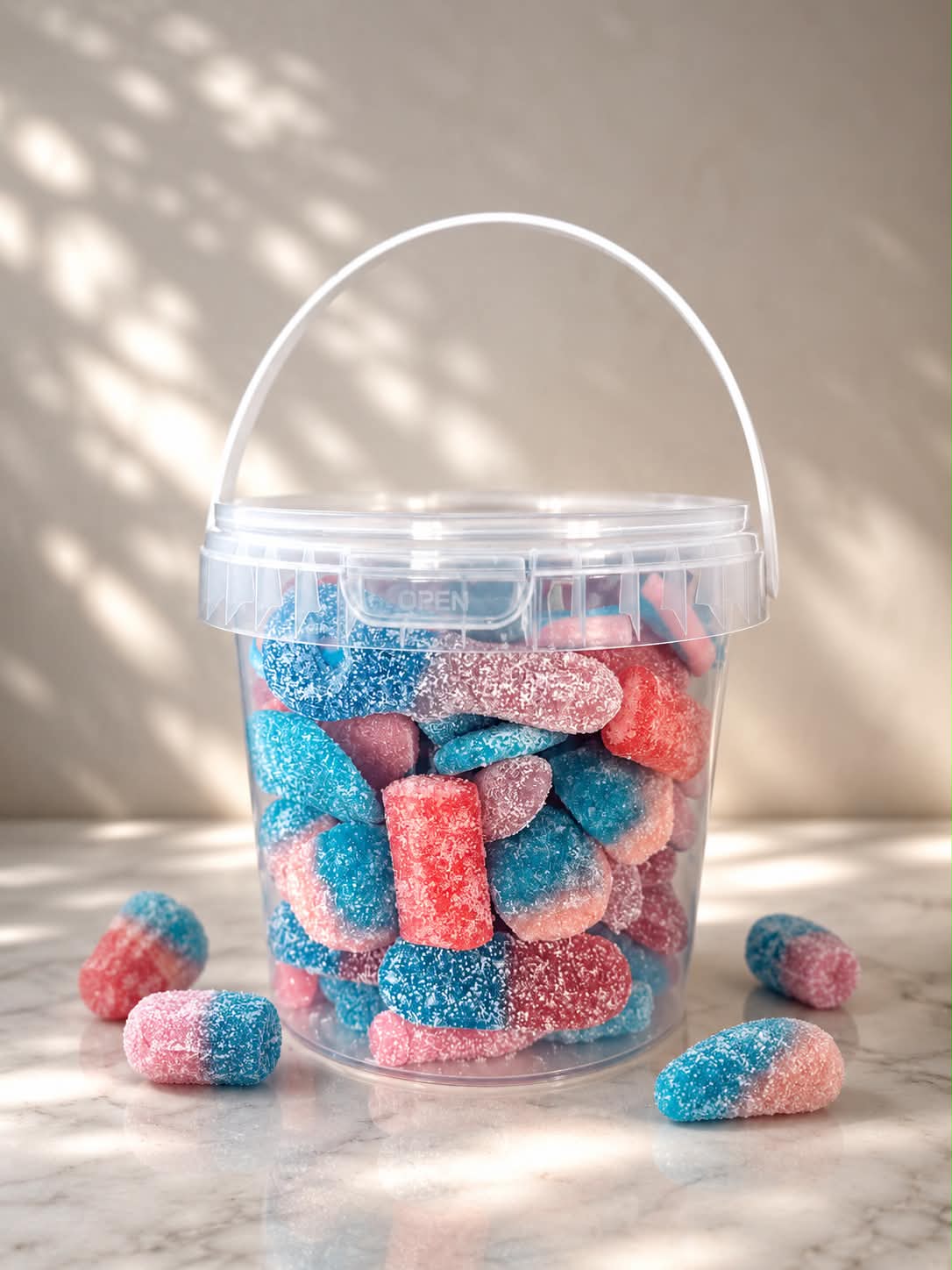 1. Seau de bonbons 🍬 goût Bubble gum 400 gr