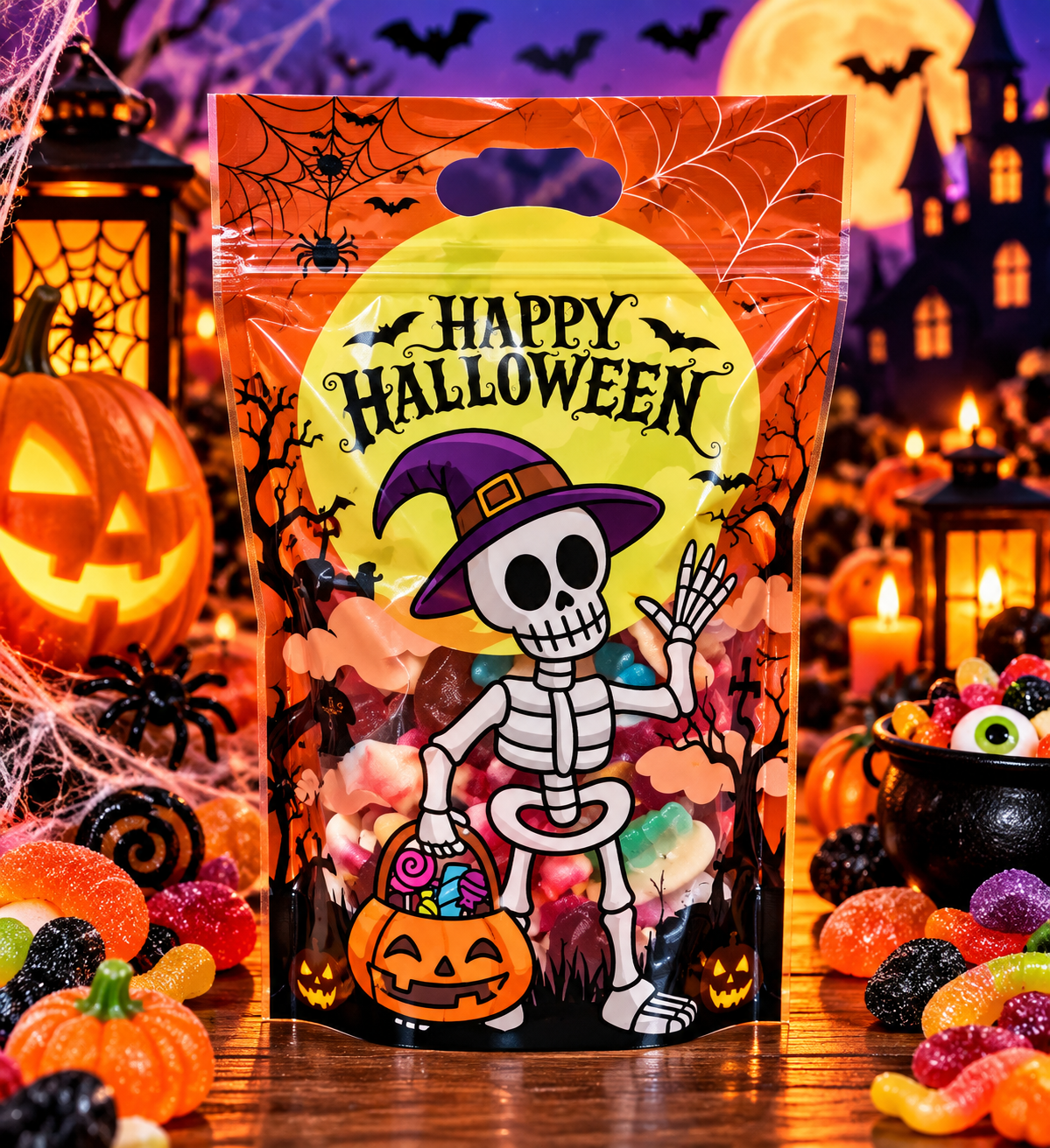 Sachet squelette mix Halloween 400 gr