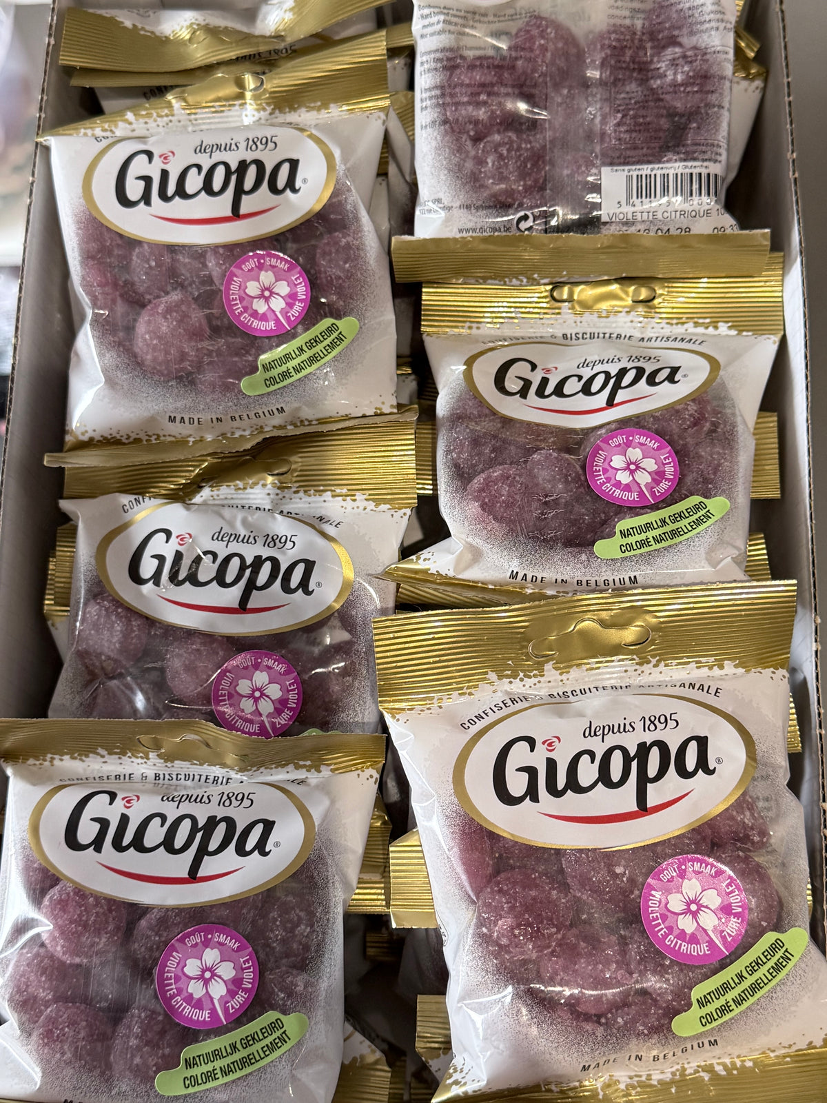 ❌❌❌ Gicopa violette citrique 2 sachets de 100 gr 2028 mauvais état mais très bonne
