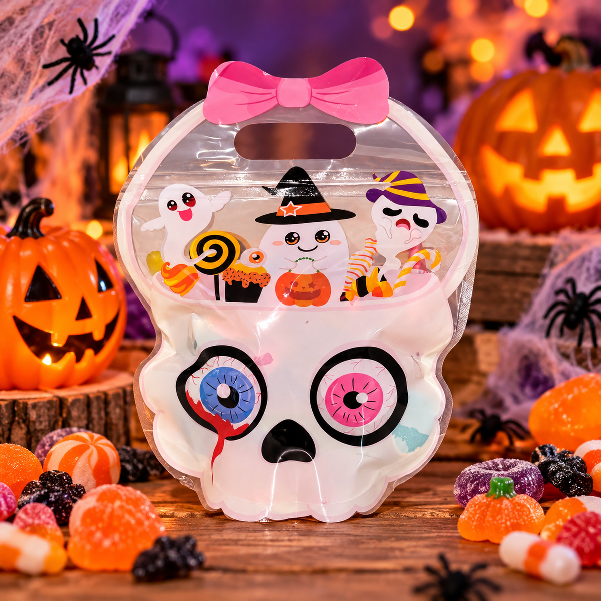 Sachet blanc mix Halloween 300 gr