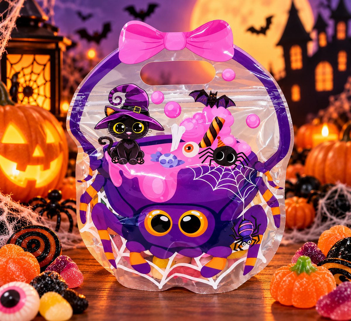 Sachet mauve mix Halloween 300 gr