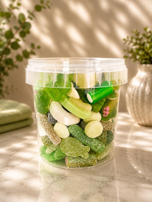 1. Seau de bonbons 🍬 vert 400 gr