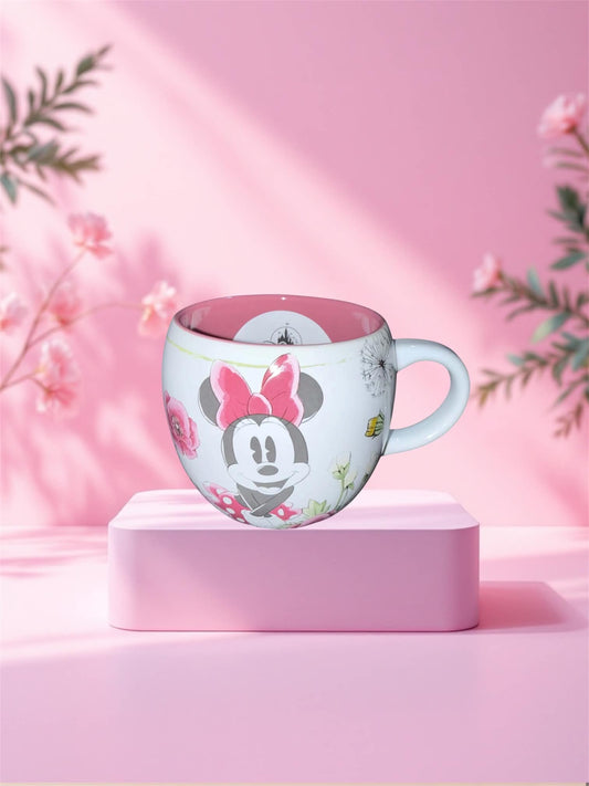 Tasse Minnie ronde fleurie avec 200 gr de bonbons