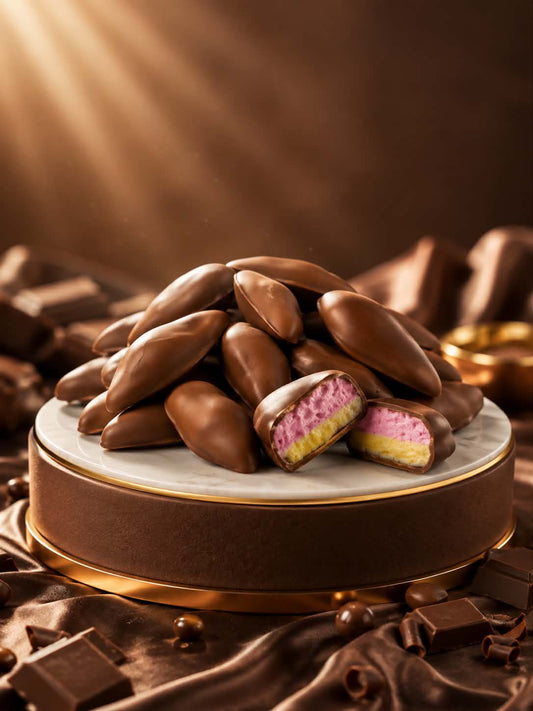 Guimauve enrobé de chocolat 100 gr