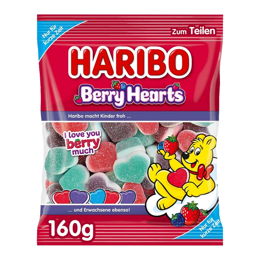 Sachet cœur berry haribo 160 gr