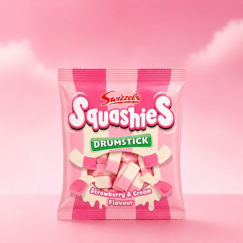 Squashies fraise & crème 120 gr