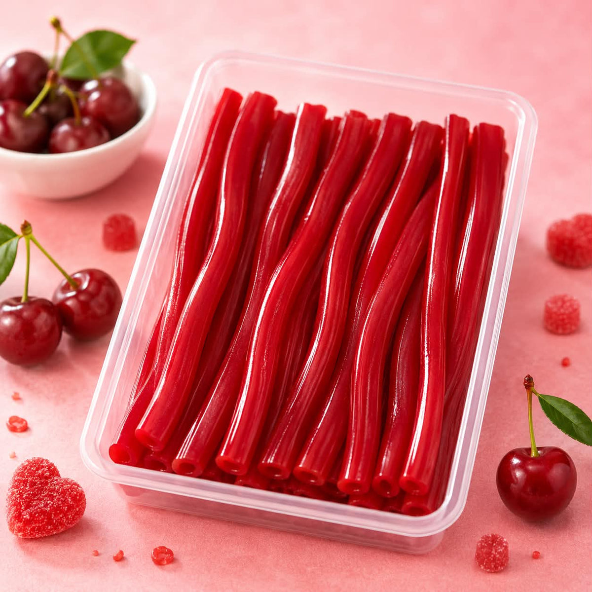 Tube cerise fourré à la cerise 100 gr