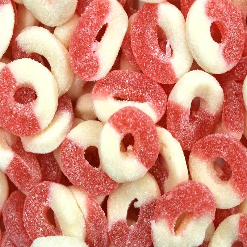 Anneaux cerise sucre 100 gr