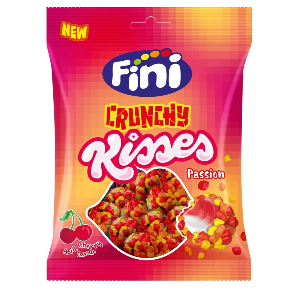 Passion crunchy kisses goût cerise sachet de 75 gr