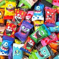 Bonbons monstres 10 pc goût bbg, coca, orange,…