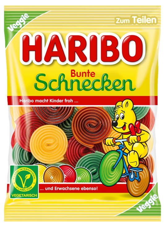Rotella spéciaux haribo sachet de 160 gr cola fraise citron pomme