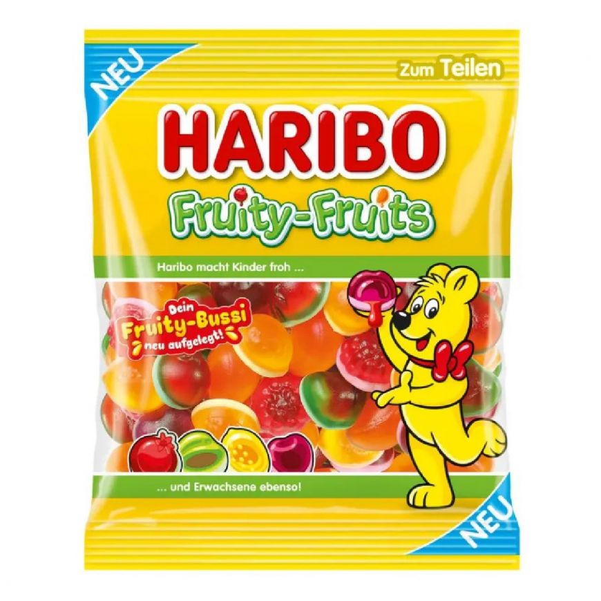 Fruity fruit haribo ( mangue, passio,…)  sachet 160 gr