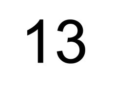 Chiffre 13