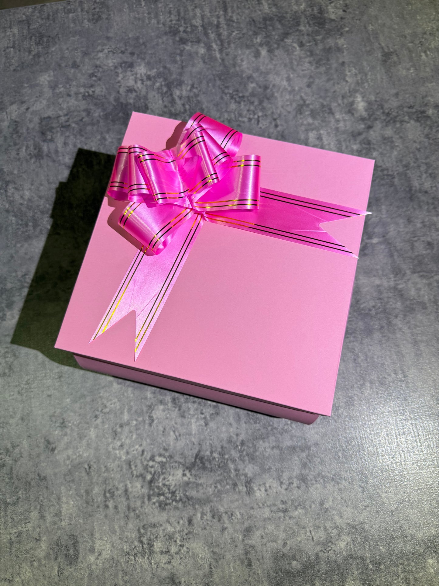 Boîte cadeau rose