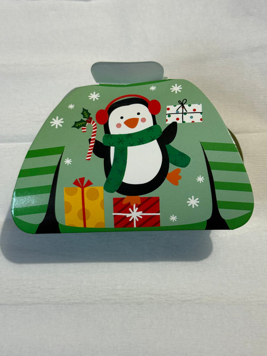 Mini pull vert ligne pingouin 80 gr