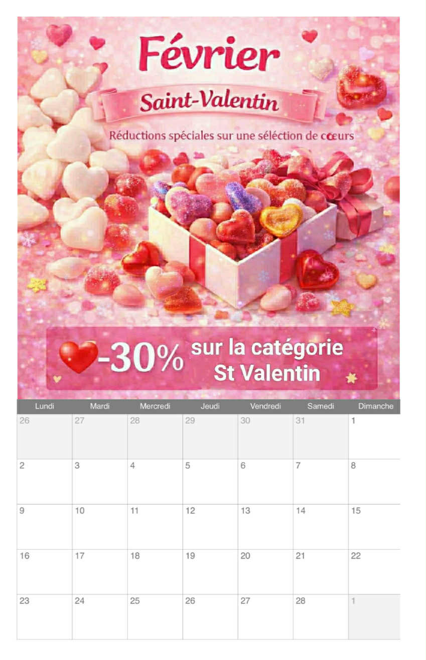 Calendrier spécial réductions toute l’année lire le descriptif