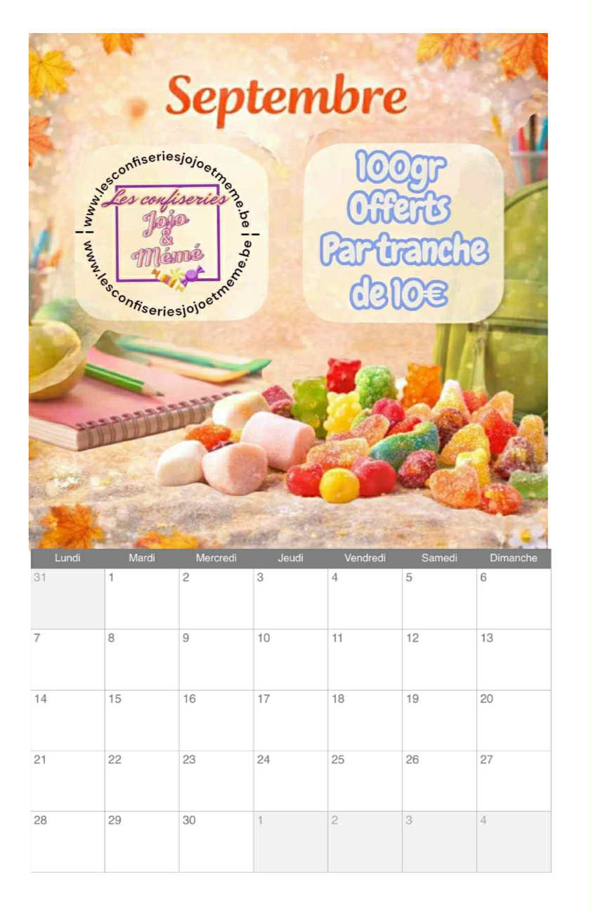 Calendrier spécial réductions toute l’année lire le descriptif