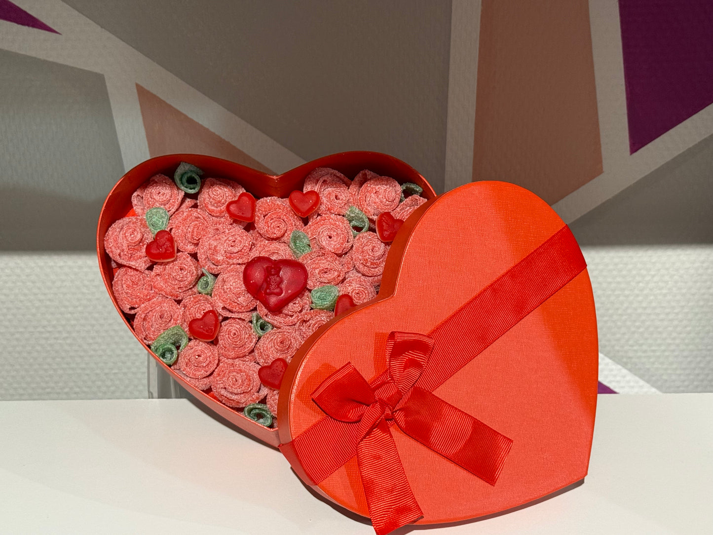 Boîte de rose St Valentin