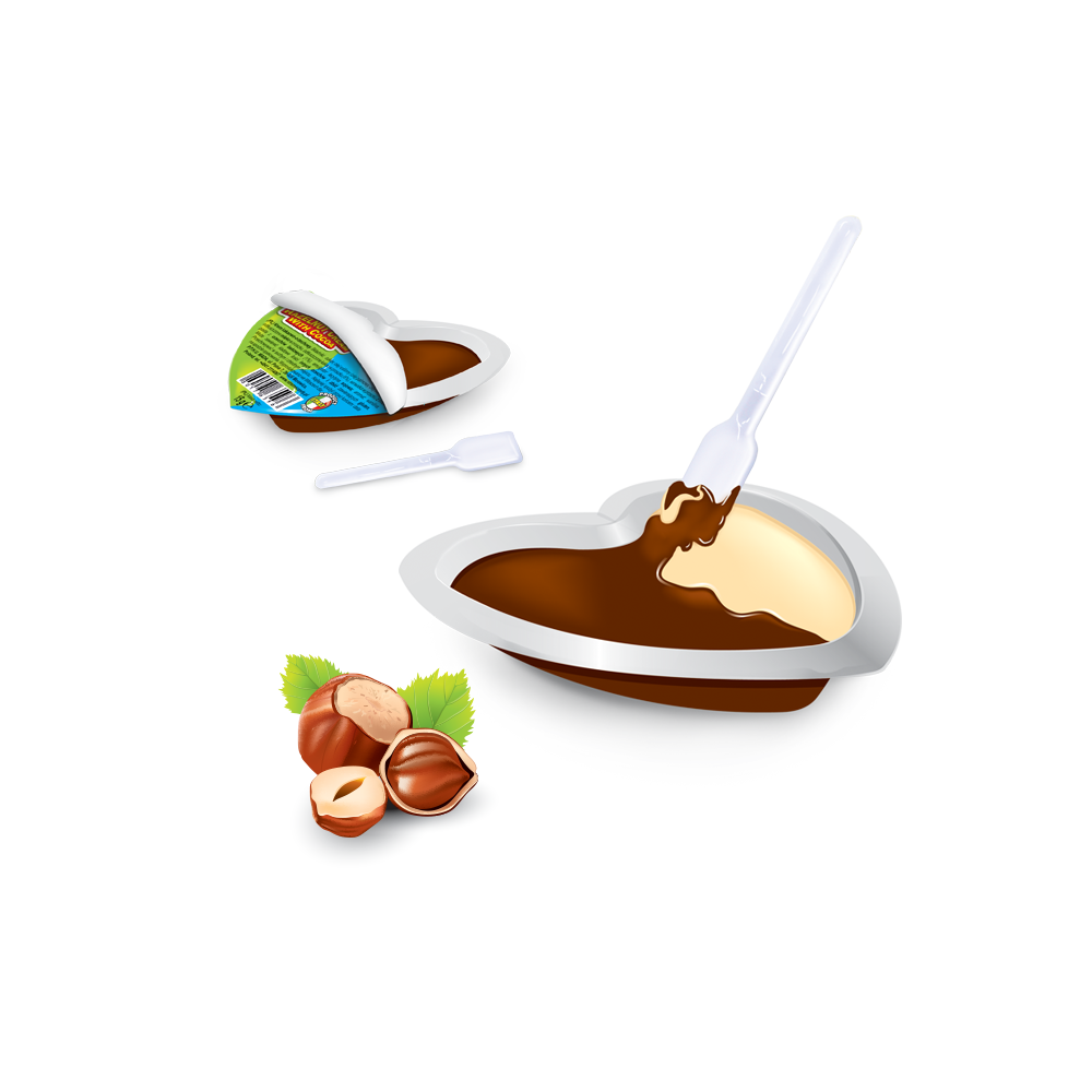 Cœur chocolat cuillère non inclue