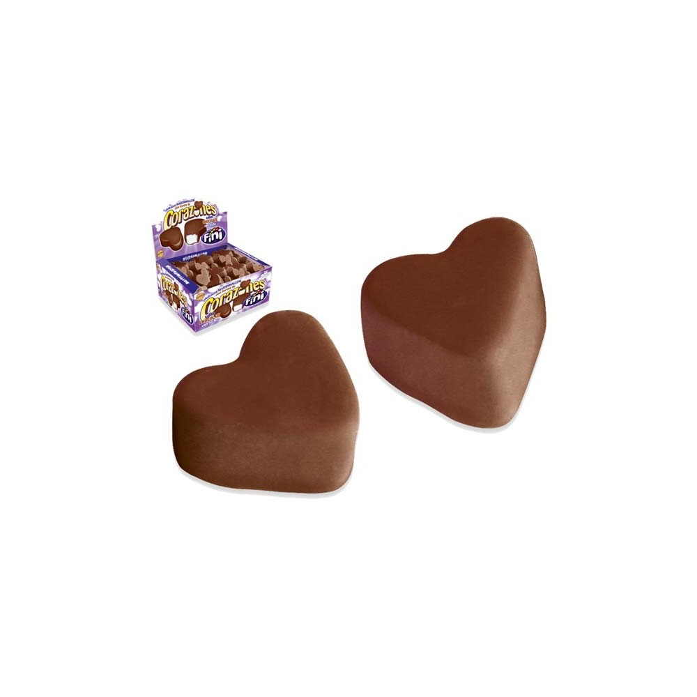 Cœur guimauve lait 5 pc